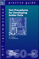 Front Cover Test Procedures for Developing Solder Data
