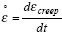 Steady-state strain rate definition